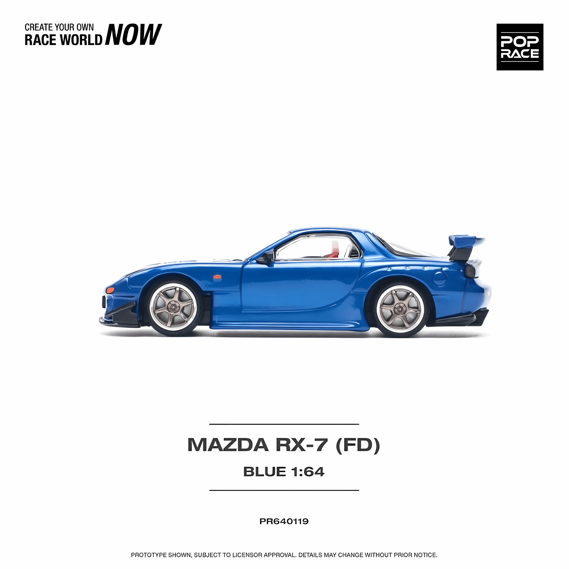 Mazda RX - 7 FD RE - AMEMIYA Widebody Pop Race 1/64 - PR640119