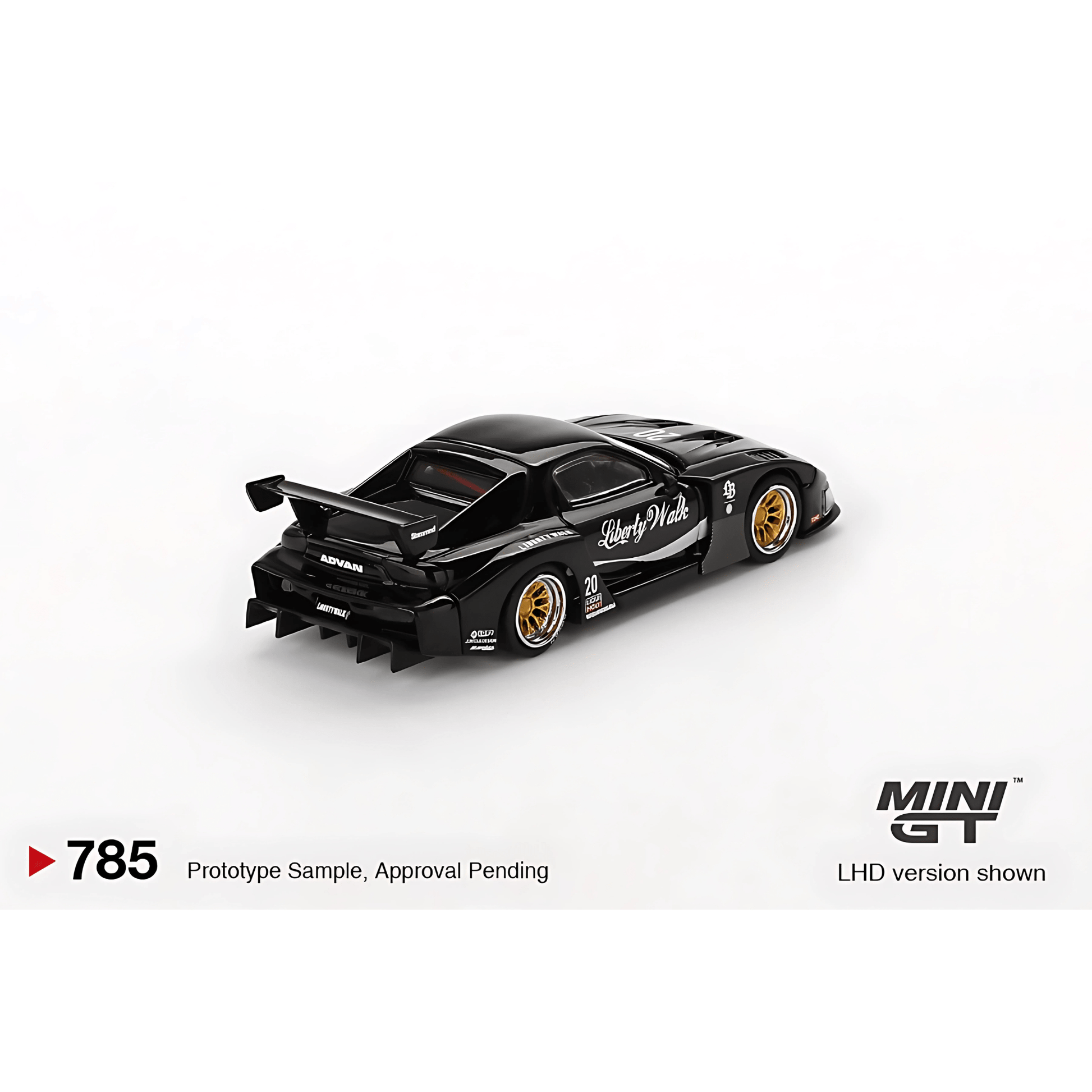 Mazda RX - 7 LB - Super Silhouette Liberty Walk Noir RHD Mini GT 1/64 - MGT00785 - R