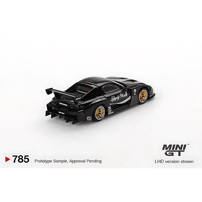 Mazda RX - 7 LB - Super Silhouette Liberty Walk Noir RHD Mini GT 1/64 - MGT00785 - R