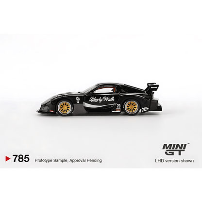 Mazda RX - 7 LB - Super Silhouette Liberty Walk Noir RHD Mini GT 1/64 - MGT00785 - R