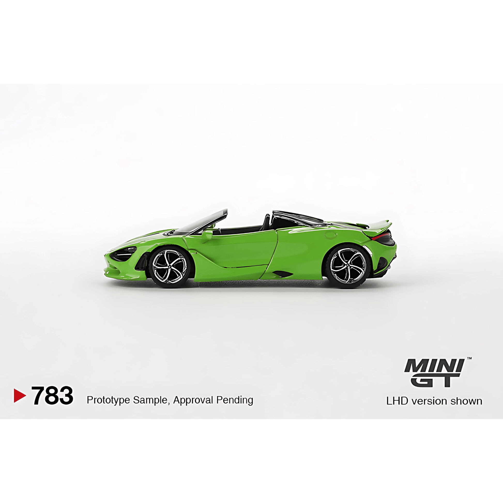 McLaren 750S Spider Mantis Green LHD Mini GT 1/64 - MGT00783 - L