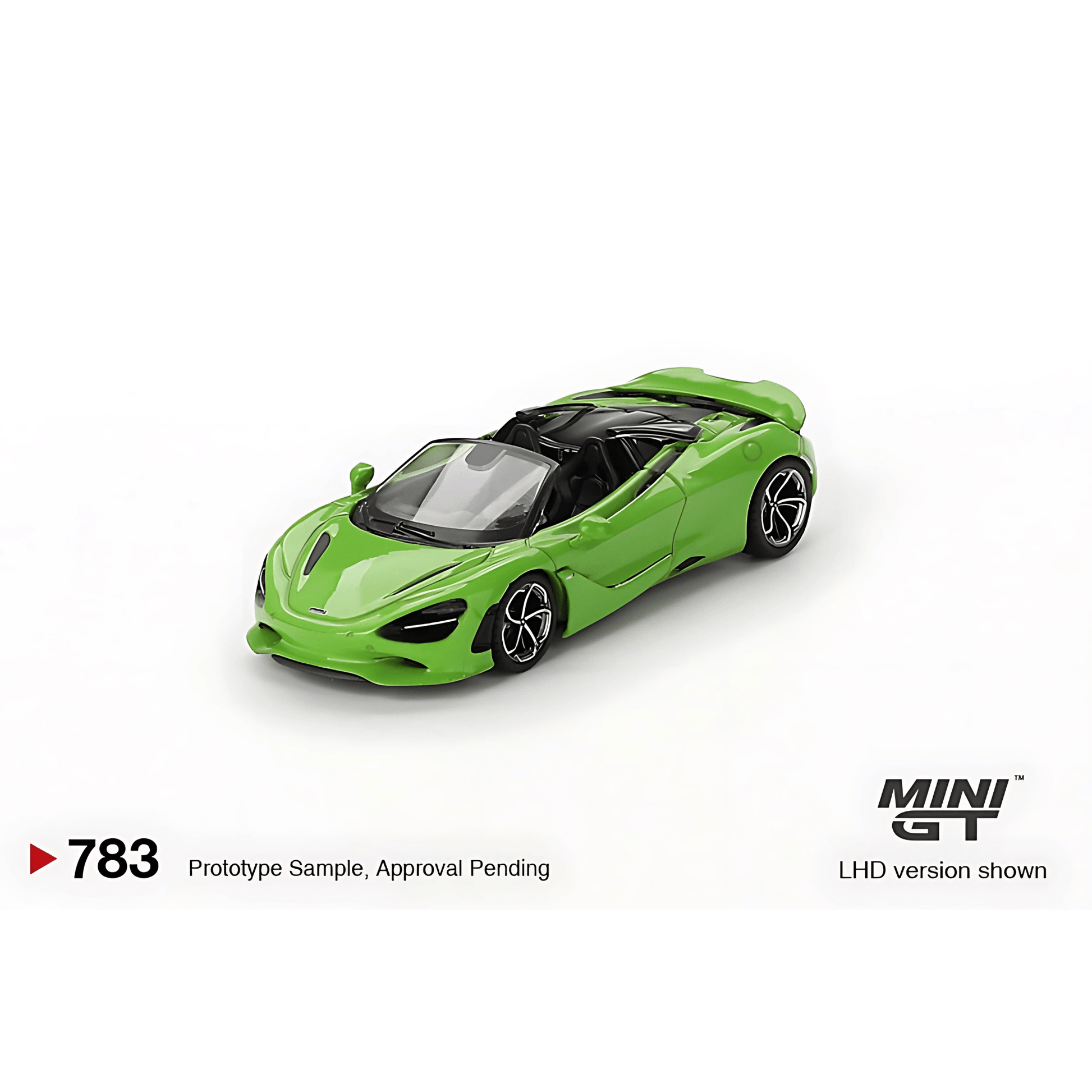 McLaren 750S Spider Mantis Green LHD Mini GT 1/64 - MGT00783 - L