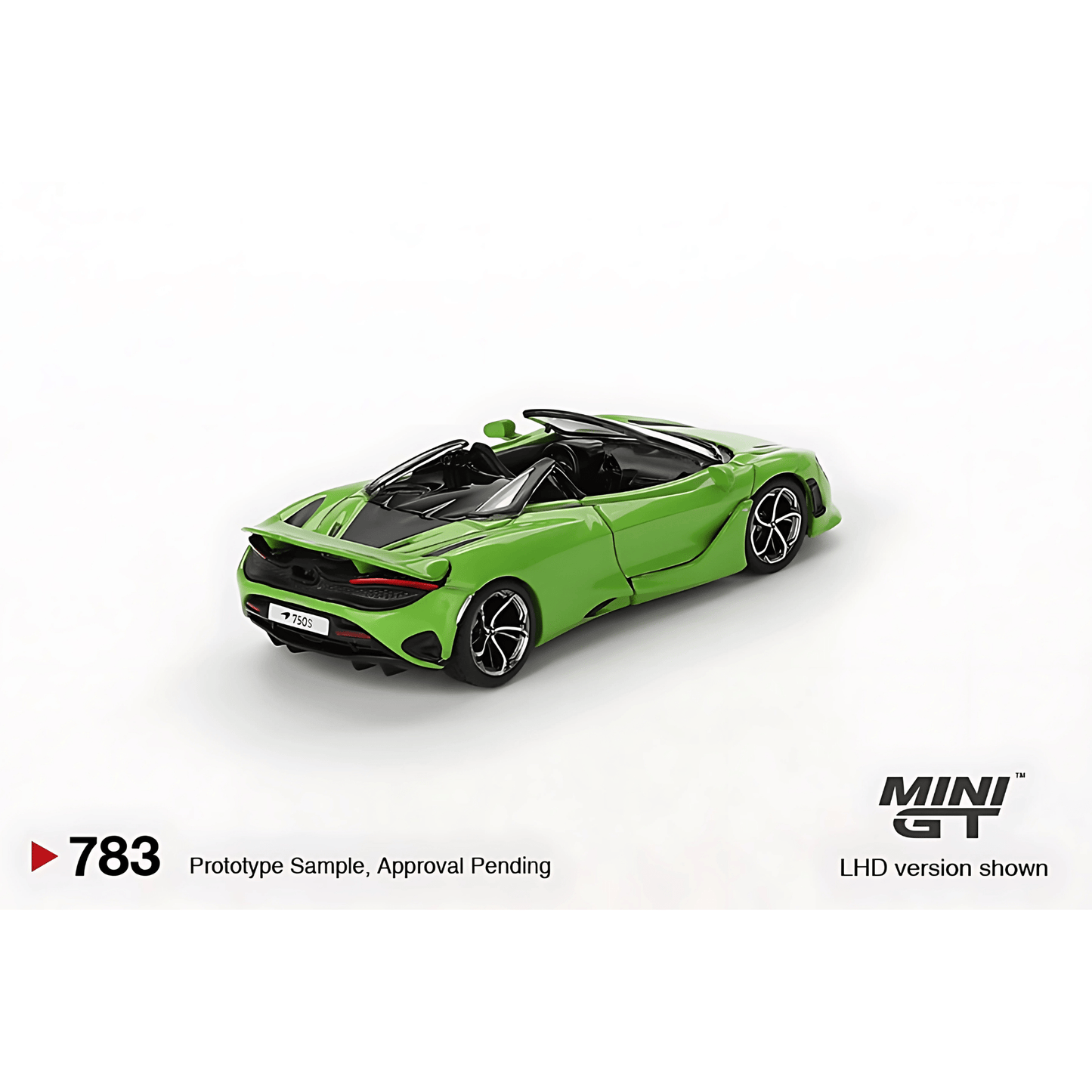 McLaren 750S Spider Mantis Green LHD Mini GT 1/64 - MGT00783 - L