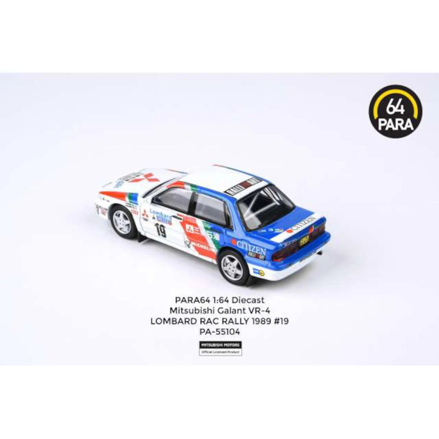 Mitsubishi Galant VR-4 LHD #19 Winner Lombard Rally RAC 1989 Para64 1/64 - pa55104