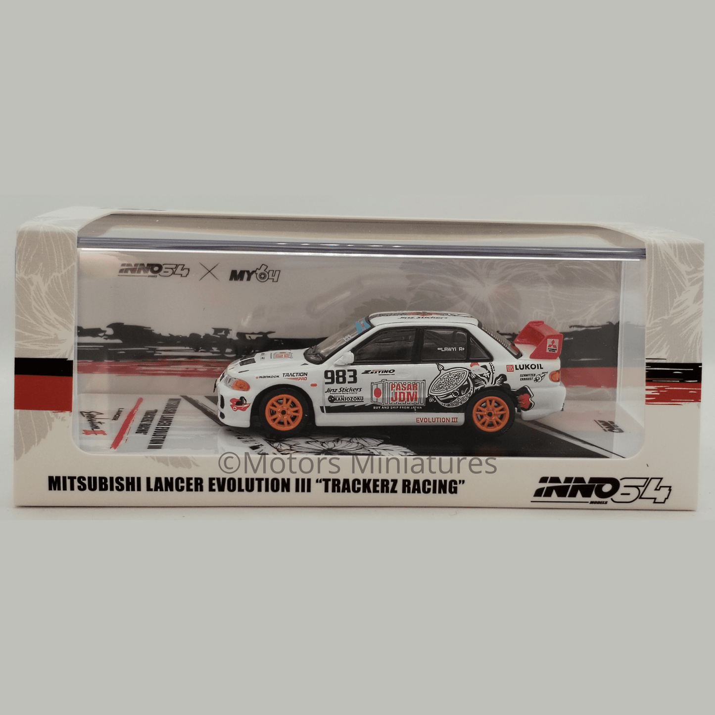 Mitsubishi Lancer EVO III Trackerz Racing Inno64 1/64 - IN64 - EVOIII - Trackerz