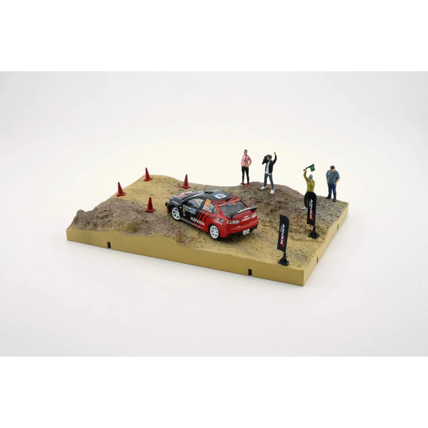Mitsubishi Lancer Evo X rhd Advan diorama rally BM Creations 1/64 | Motors Miniatures