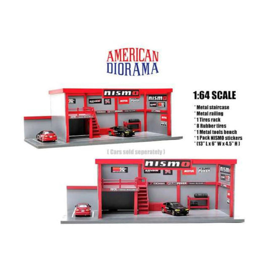 Nismo Garage Diorama American Diorama 1/64 - AD76530