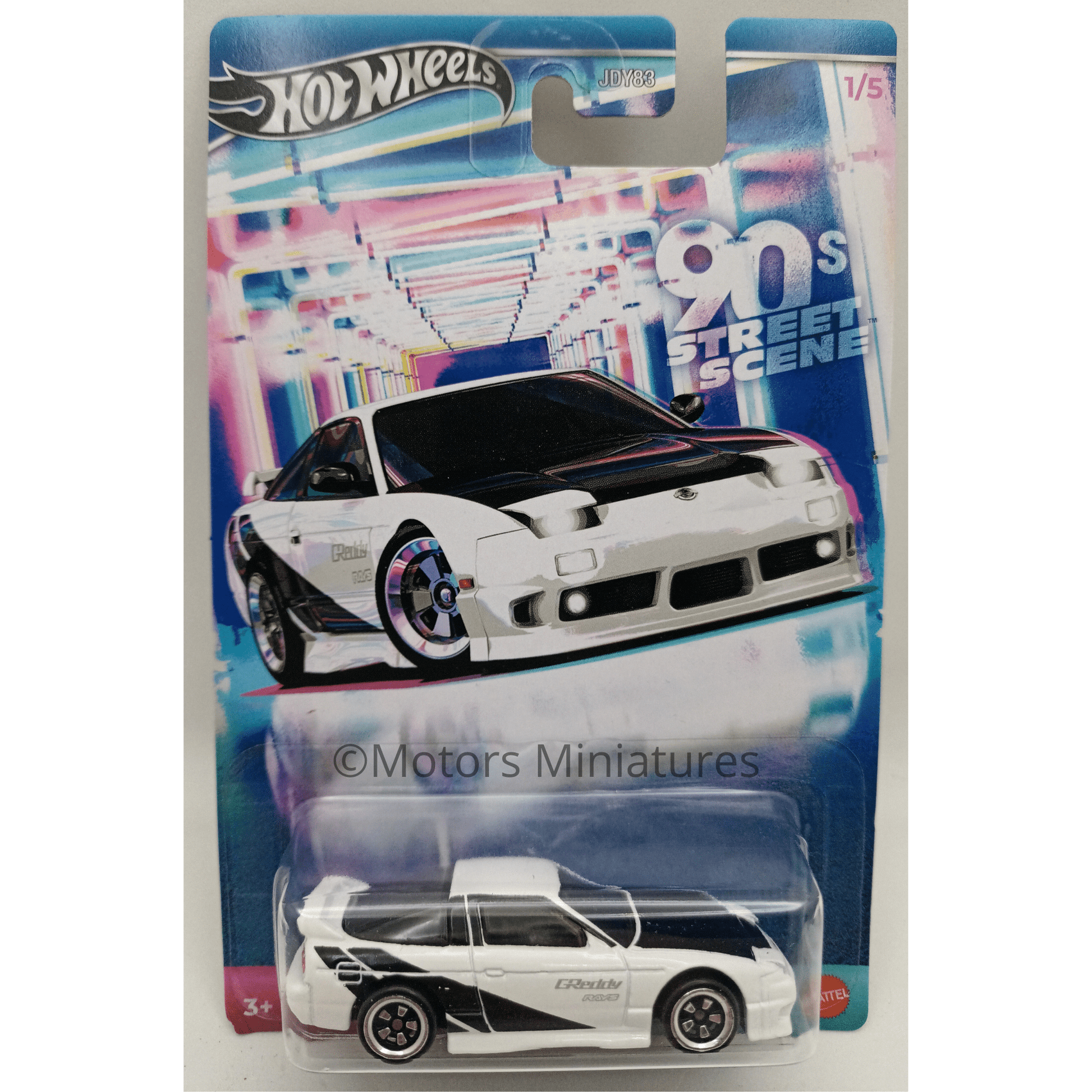 Nissan 180SX Type X 1996 90's Street Scene Hotwheels 1/64 - JCB57