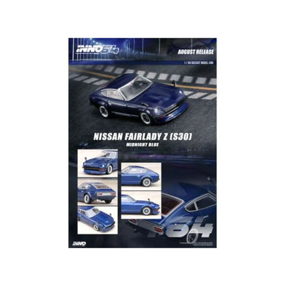 Nissan Fairlady Z S30 bleu foncé métallisé Inno64 1/64 | Motors Miniatures