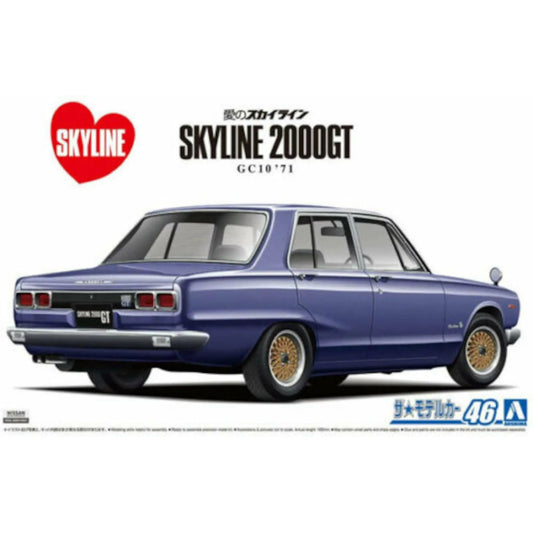 Nissan GC10 Skyline 2000GT 1971 Modelkit #46 Aoshima 1/24 - abk05836