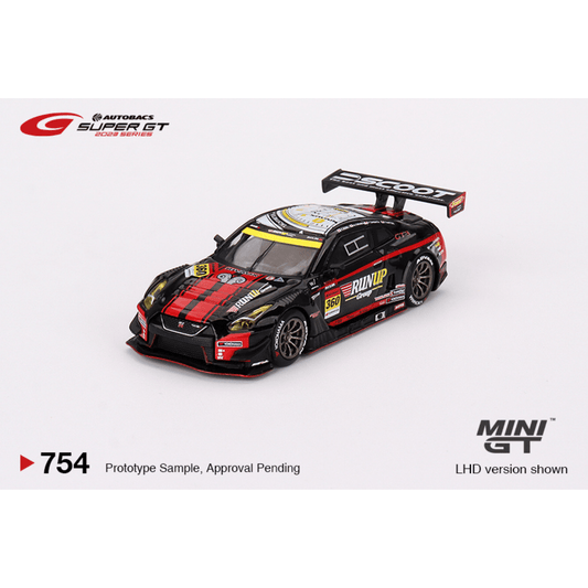 Nissan GT - R Nismo GT3 #360 "Runup Rivaux GT - R" Tomei Sports 2023 Super GT Series Mini GT 1/64 - MGT00754 - L