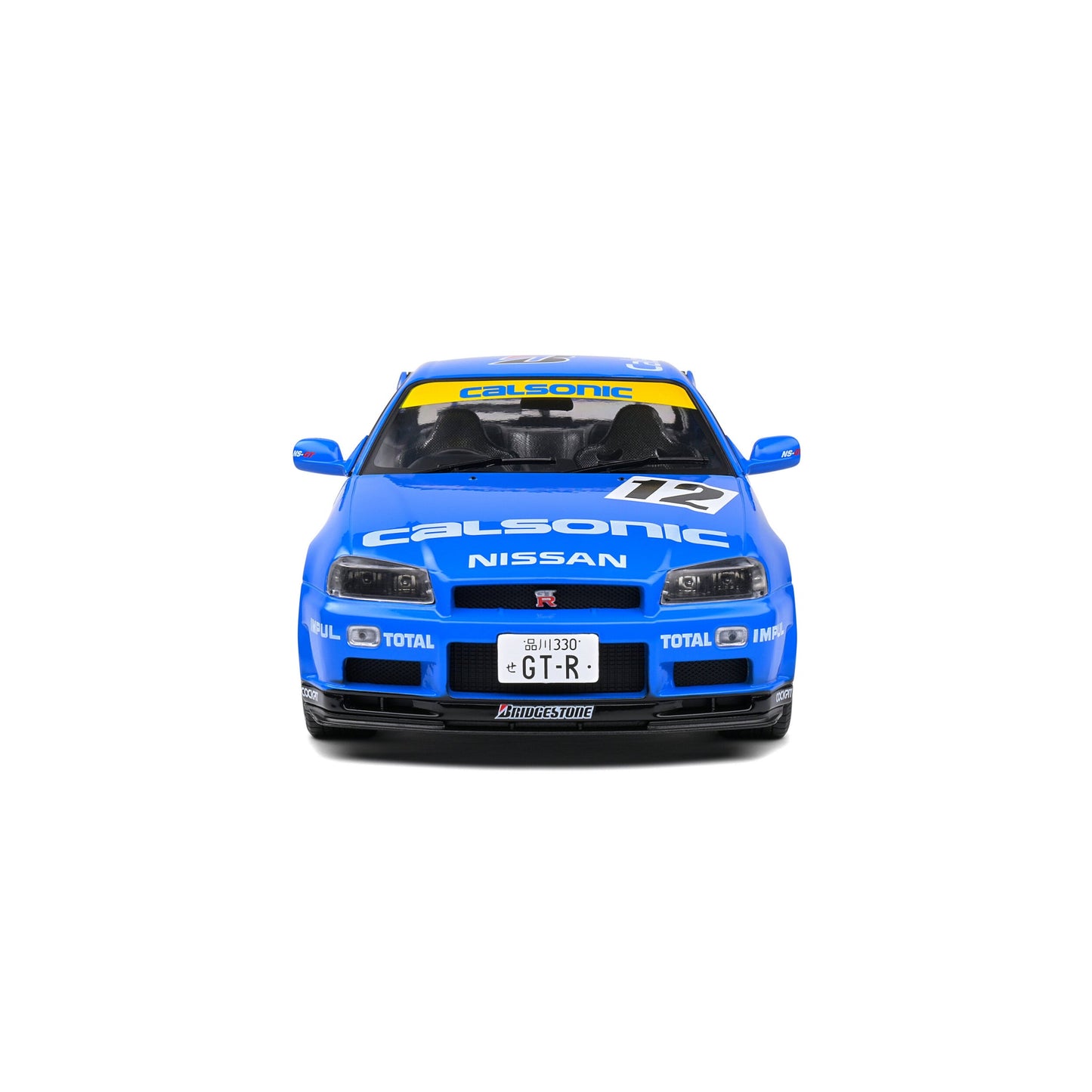 Nissan GT-R R34 #12 Calsonic Bleue Solido 1/18 - S1804307