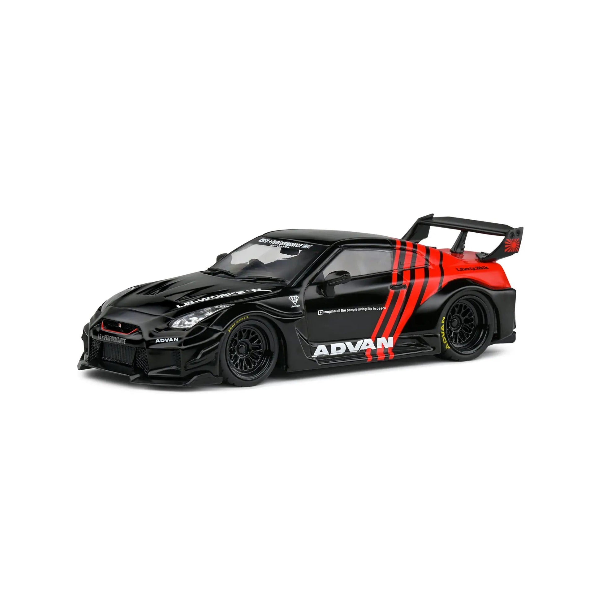 Diecast Nissan GT-R R35 LBWK Silhouette Advan Solido 1/43 – Motors  Miniatures