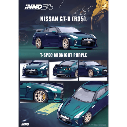 Nissan GT - R R35 T - Spec Midnight Purple Inno64 1/64 - in64 - R35TS - MP