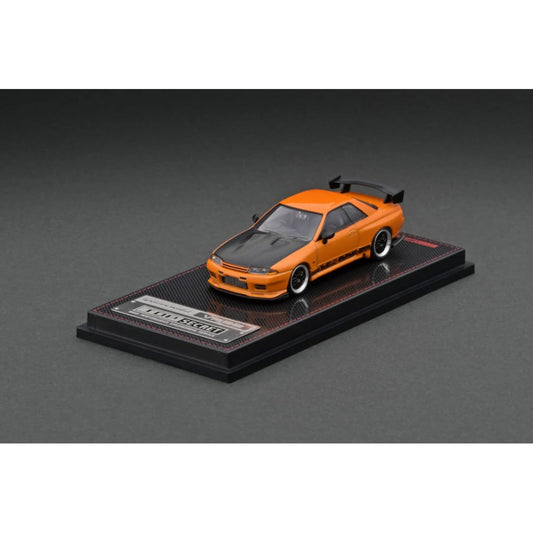 Nissan GT-R VR32 Top Secret Jaune/Orange Métallisé Ignition Model 1/64 - IG2397