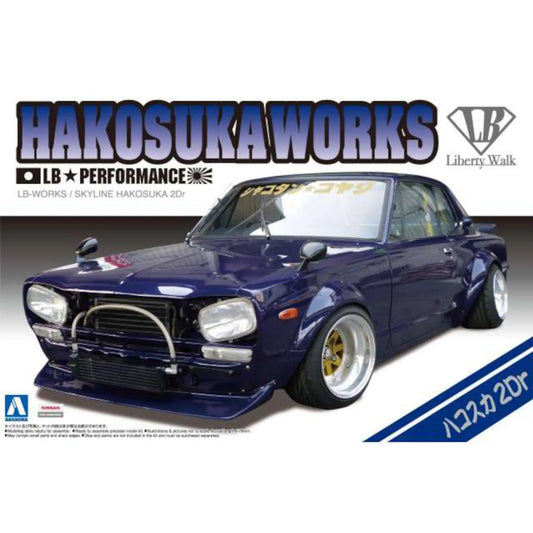 Nissan LB Works Skyline Hakosuka 2Dr Modelkit Aoshima 1/24 - abk01149