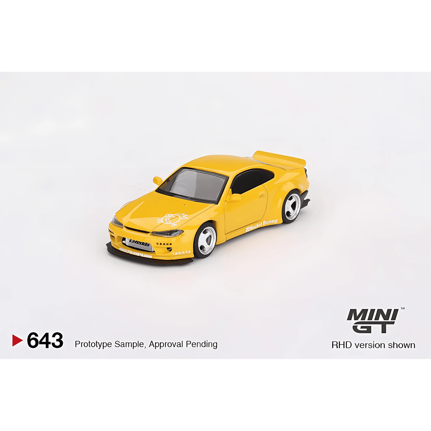 Nissan Silvia S15 Rocket Bunny Bronze Yellow RHD Mini GT 1/64 - MGT00643 - R