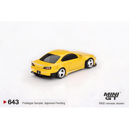 Nissan Silvia S15 Rocket Bunny Bronze Yellow RHD Mini GT 1/64 - MGT00643 - R