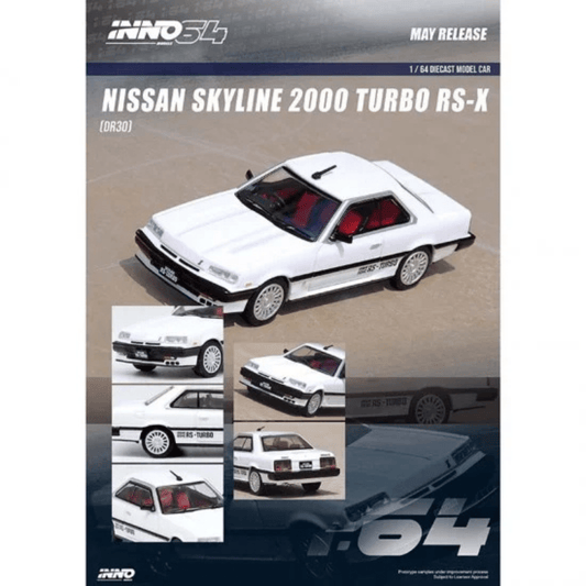 Nissan Skyline 2000 Turbo RS - X DR30 Blanc Inno64 1/64 - IN64 - R30 - WHI