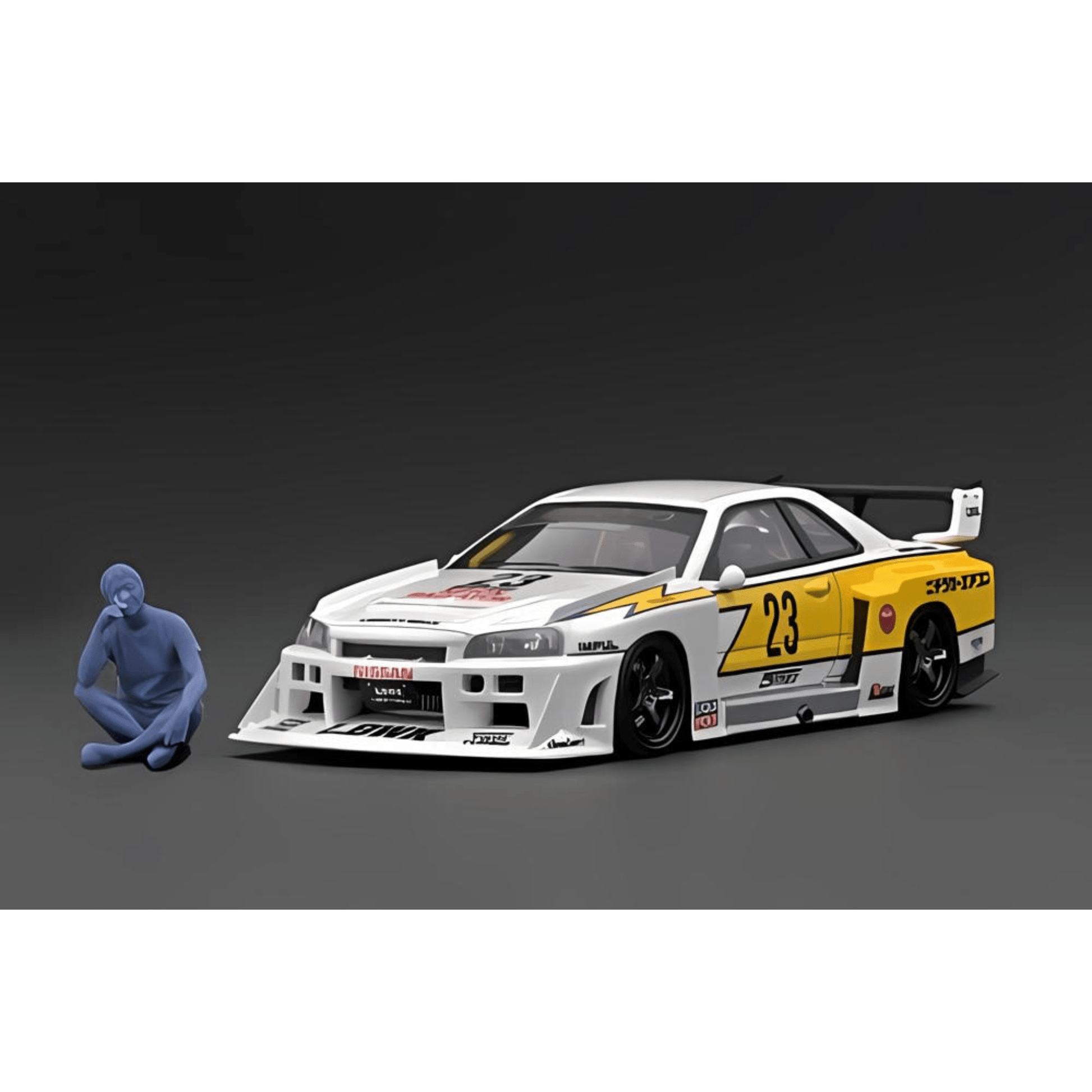 Nissan Skyline LB - ER34 Super Silhouette with Mr. Kato Ignition Model 1/43 - IG2851