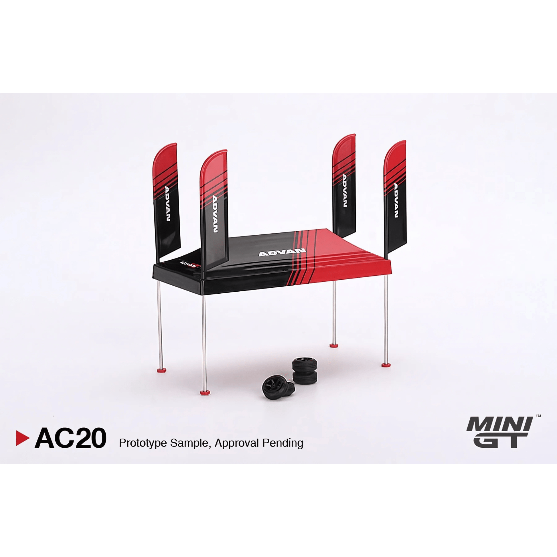 Paddock Service Tent Set ADVAN Mini GT 1/64 - MGTAC20