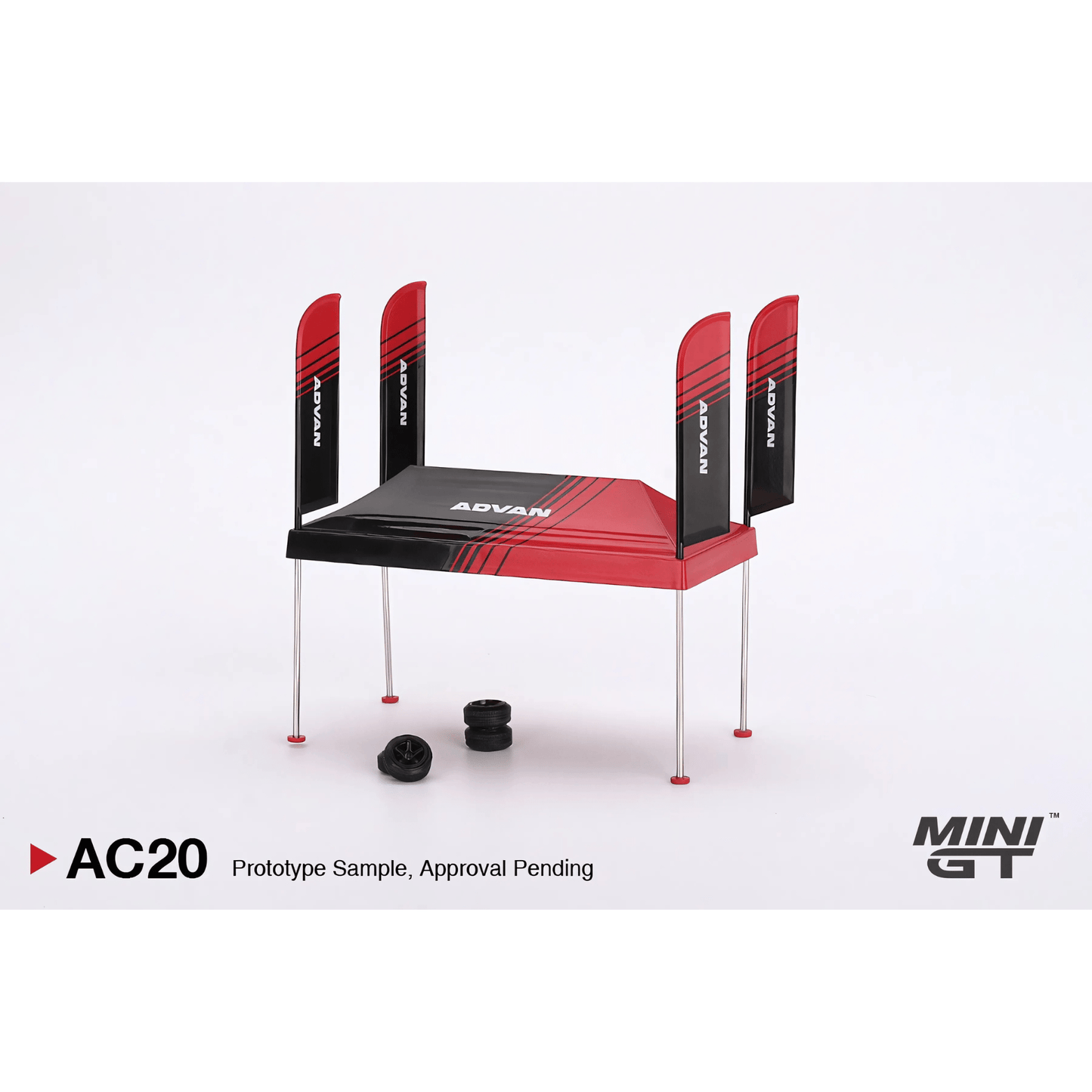 Paddock Service Tent Set ADVAN Mini GT 1/64 - MGTAC20