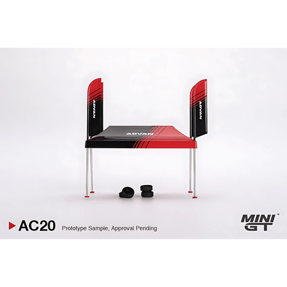 Paddock Service Tent Set ADVAN Mini GT 1/64 - MGTAC20