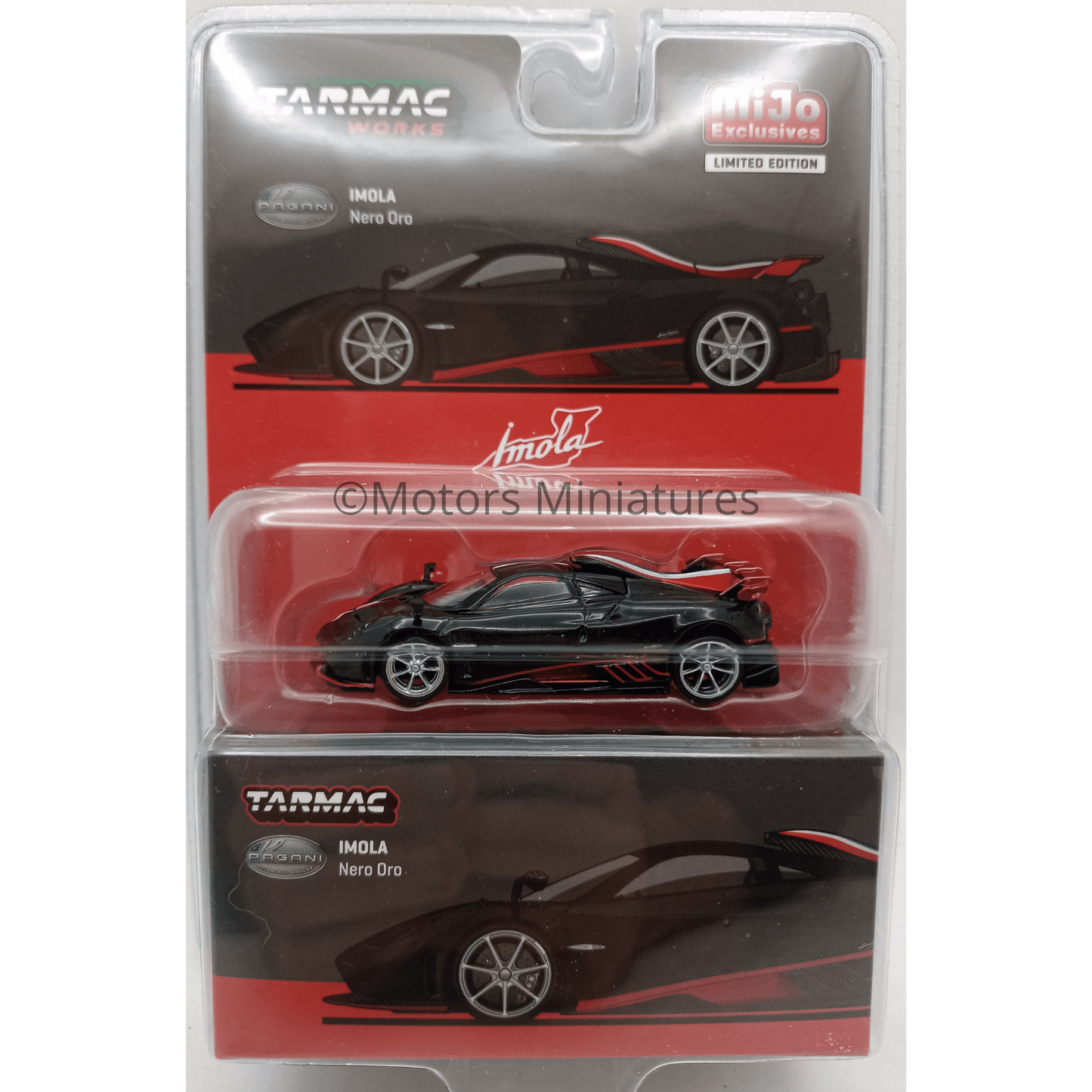 Pagani Imola Nero Oro Tarmac Works 1/64 - T64G - TL046 - BK