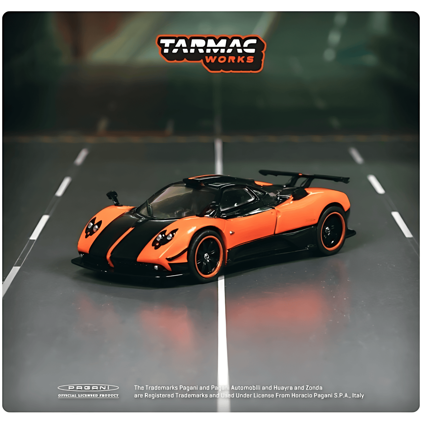 Pagani Zonda Cinque Arancio Saint Tropez Tarmac Works 1/64 - T64G - TL021 - OR