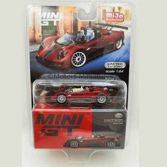 Pagani Zonda HP Barchetta LHD Rosso Dubai Mini GT 1/64 - MGT00432 - MJ