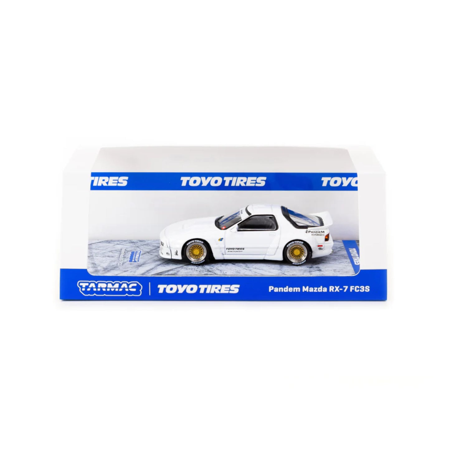 Pandem Mazda RX-7 FC3S White Tarmac Works 1/64 | Motors Miniatures