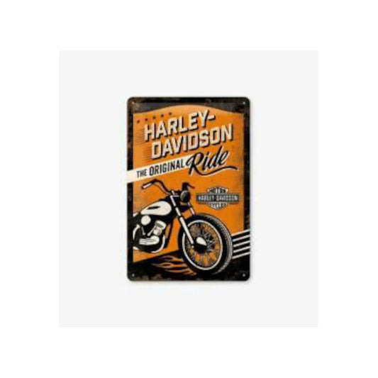 Plaque métal 3D Harley Davidson original ride Tac signs | Motors Miniatures