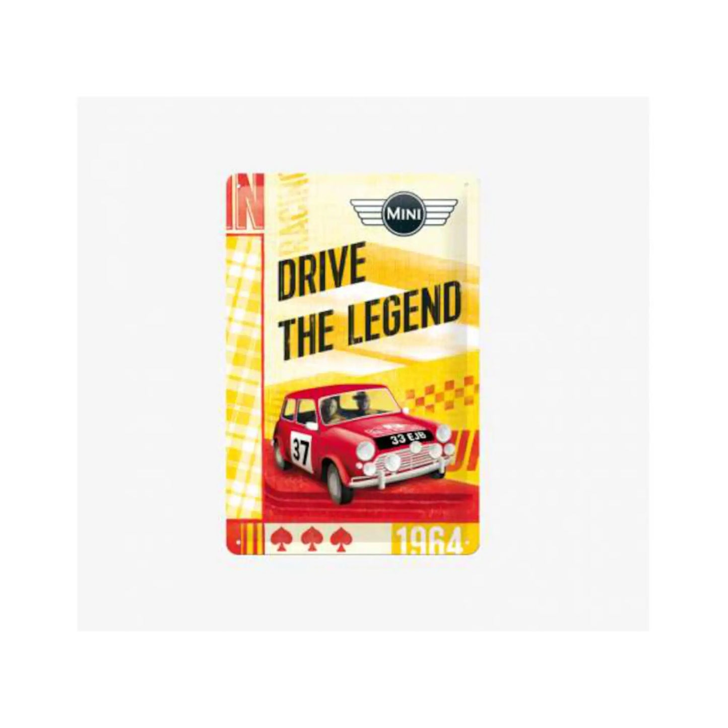 Plaque métal 3D Mini Drive The Legend Tac Signs | Motors Miniatures