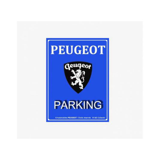 Plaque métal 3D Peugeot Parking Only Tac Signs | Motors Miniatures
