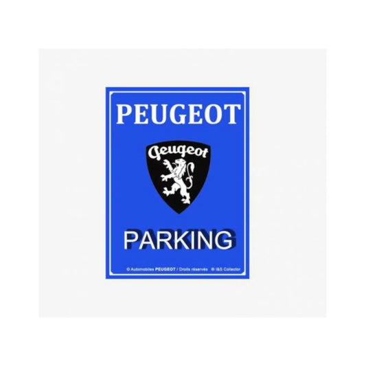 Plaque métal 3D Peugeot Parking Tac Signs - tacM3D16141RB