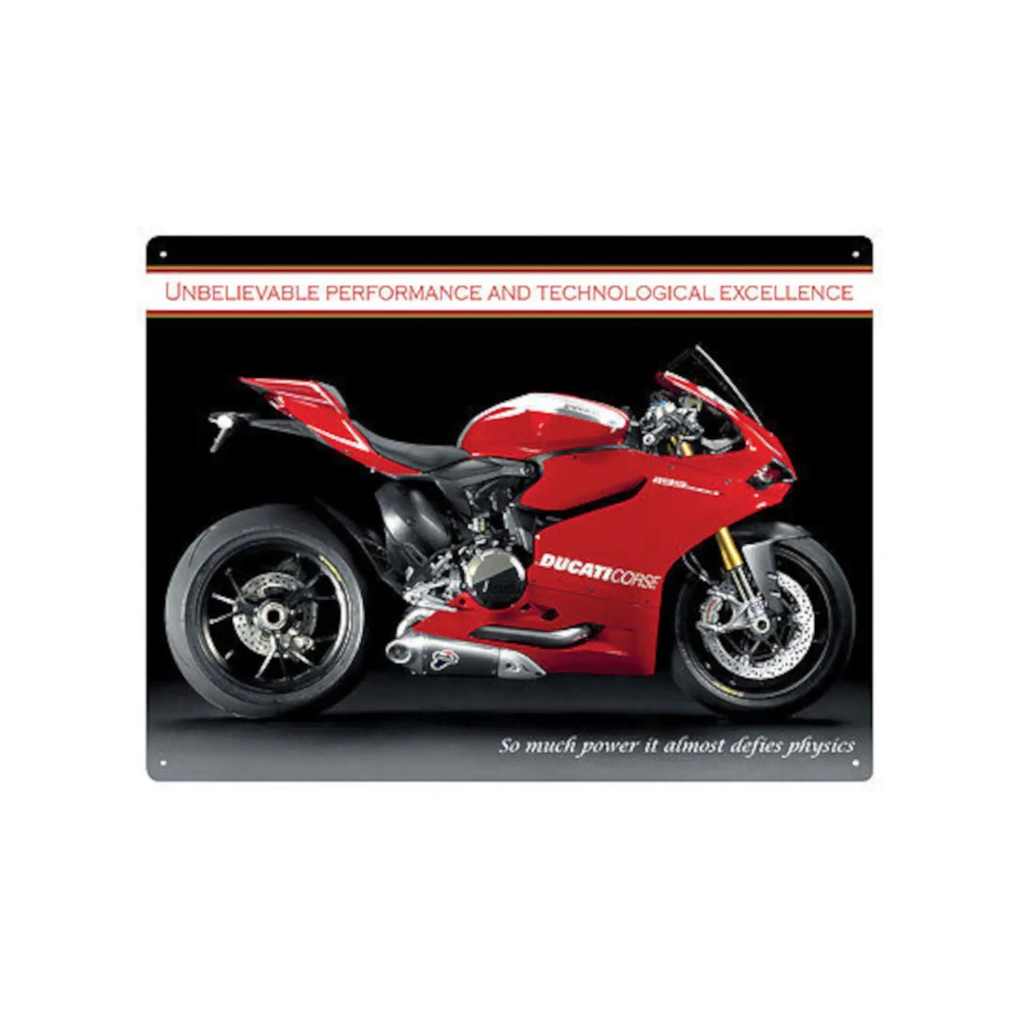 Plaque métal Ducati 1199 Panigale R Tac Signs | Motors Miniatures