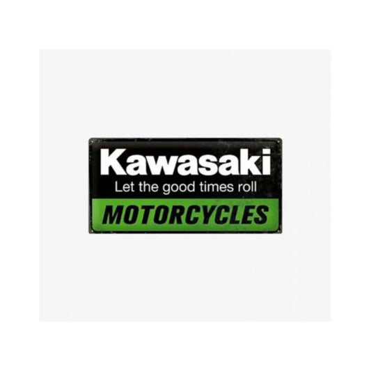 Plaque métal Kawasaki Genuine Parts Tac Signs | Motors Miniatures
