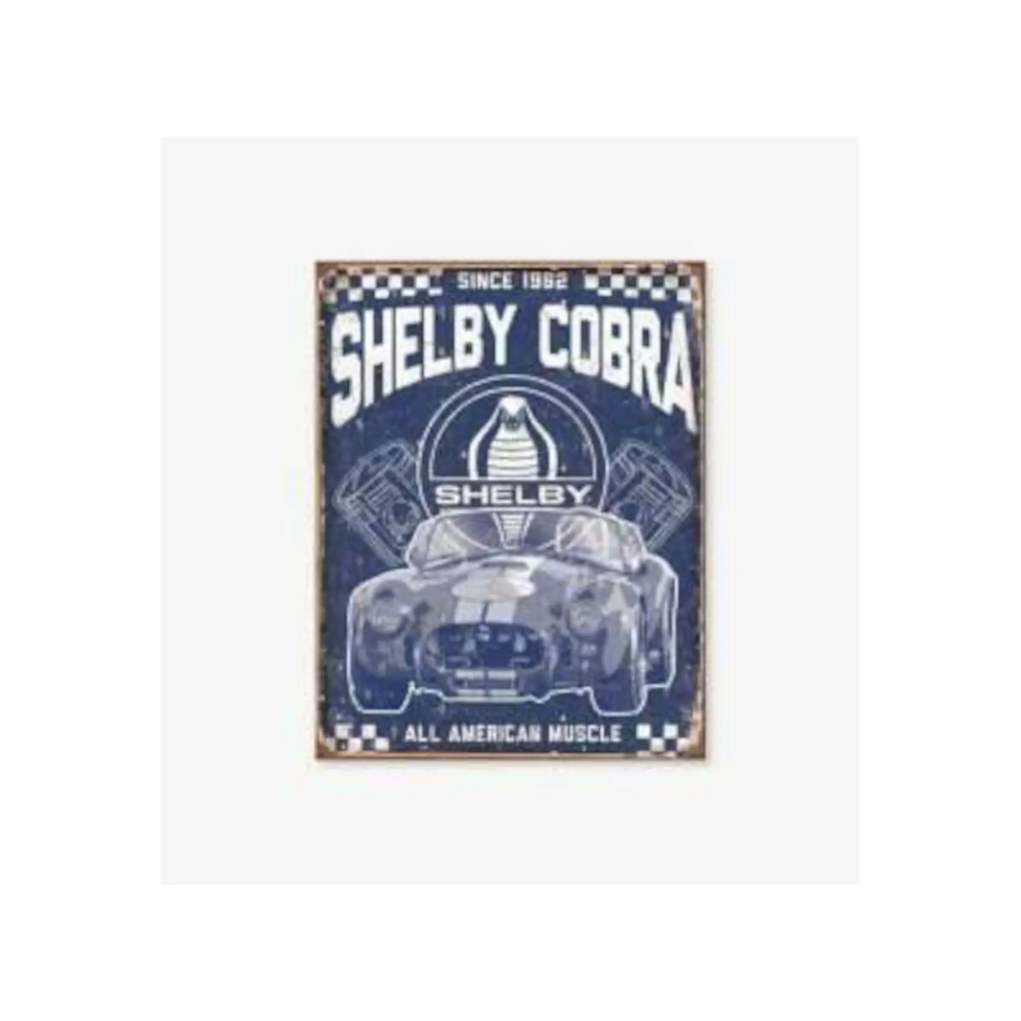 Plaque métal Shelby American Muscle Tac signs | Motors Miniatures