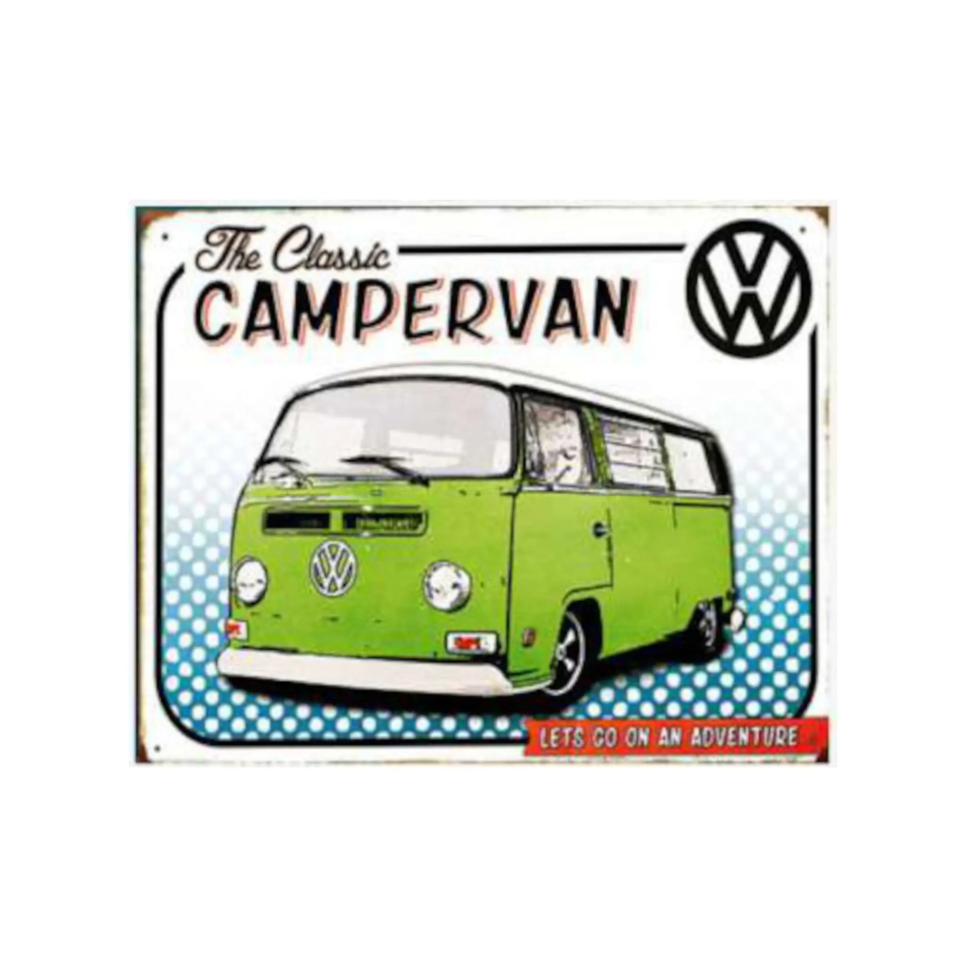 Plaque métal VW Campervan Tac Signs | Motors Miniatures