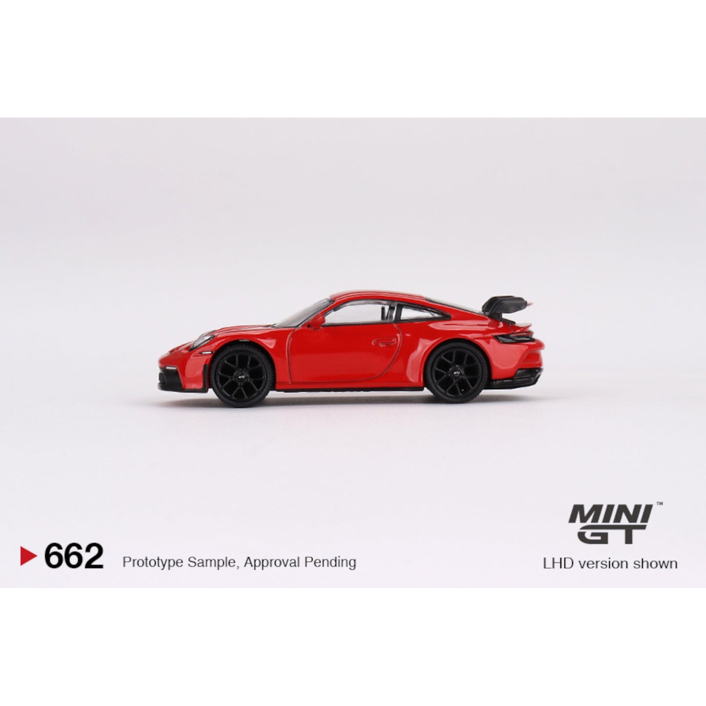 Porsche 911 (992) GT3 Guards Red RHD Mini GT 1/64 - MGT00662-R