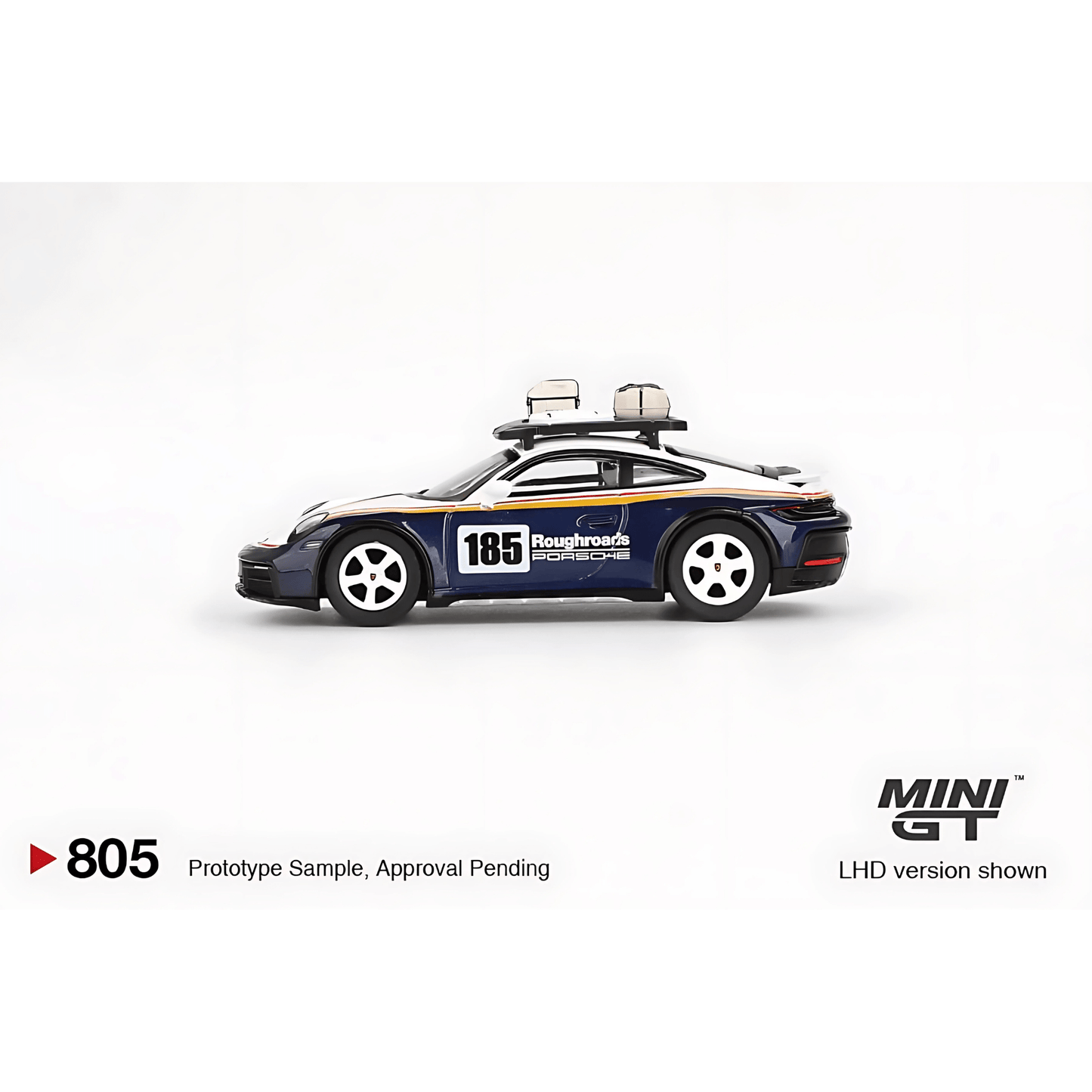 Porsche 911 Dakar Rallye Design Package White/Gentian Blue Mini GT 1/64 - MGT00805 - BL