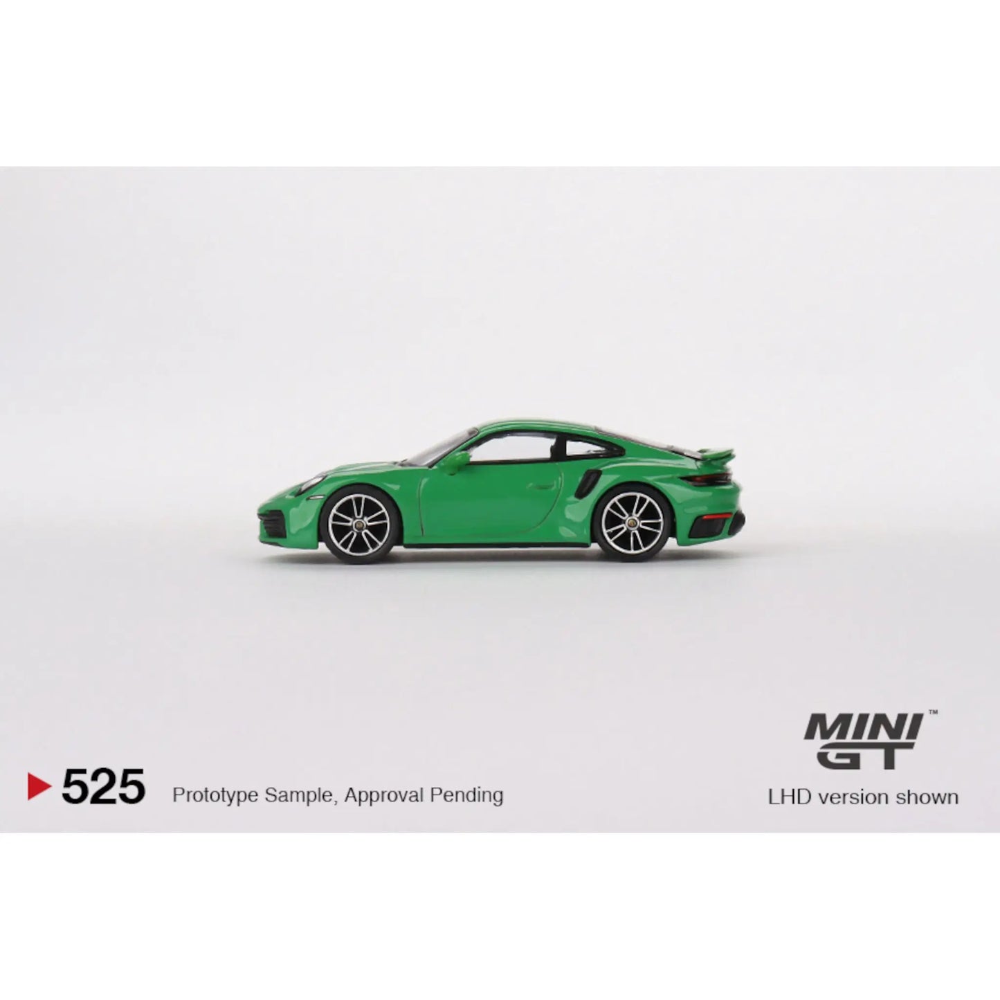 Porsche 911 Turbo S RHD python green Mini GT 1/64 | Motors Miniatures