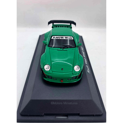 Porsche 993 RWB (Rauh Welt) Vert Schuco 1/43 - schuco9117
