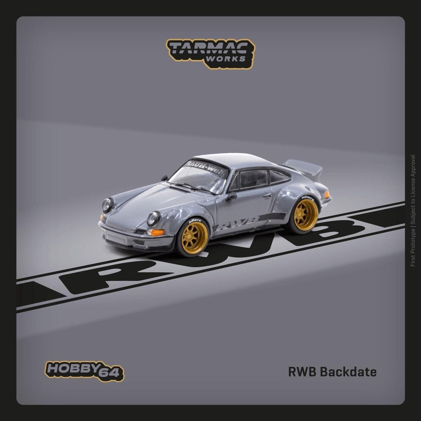 Porsche RWB Backdate Gris Tarmac Works 1/64 - TCT64046GYGR