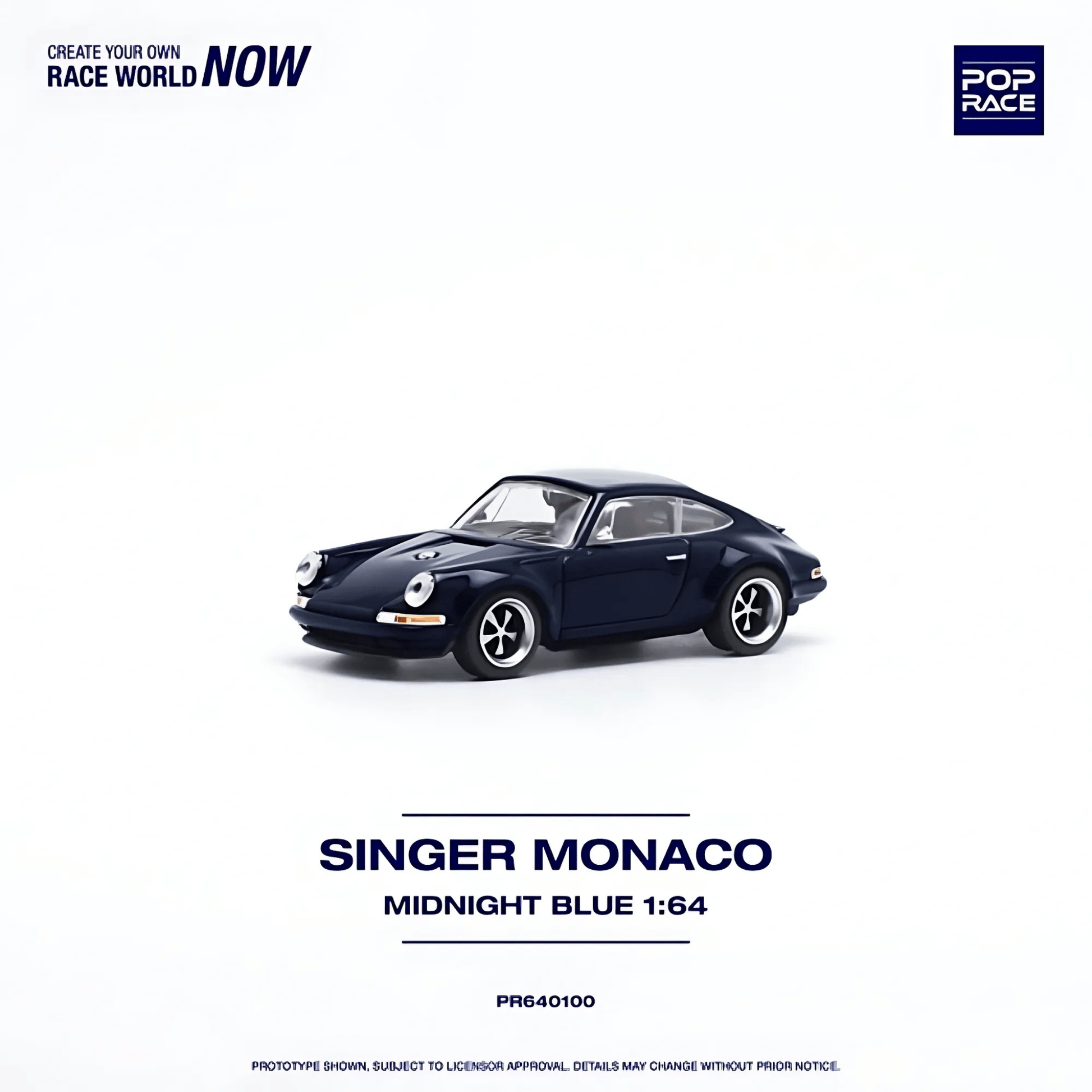 Porsche Singer Monaco Midnight Blue Pop Race 1/64 - PR640100