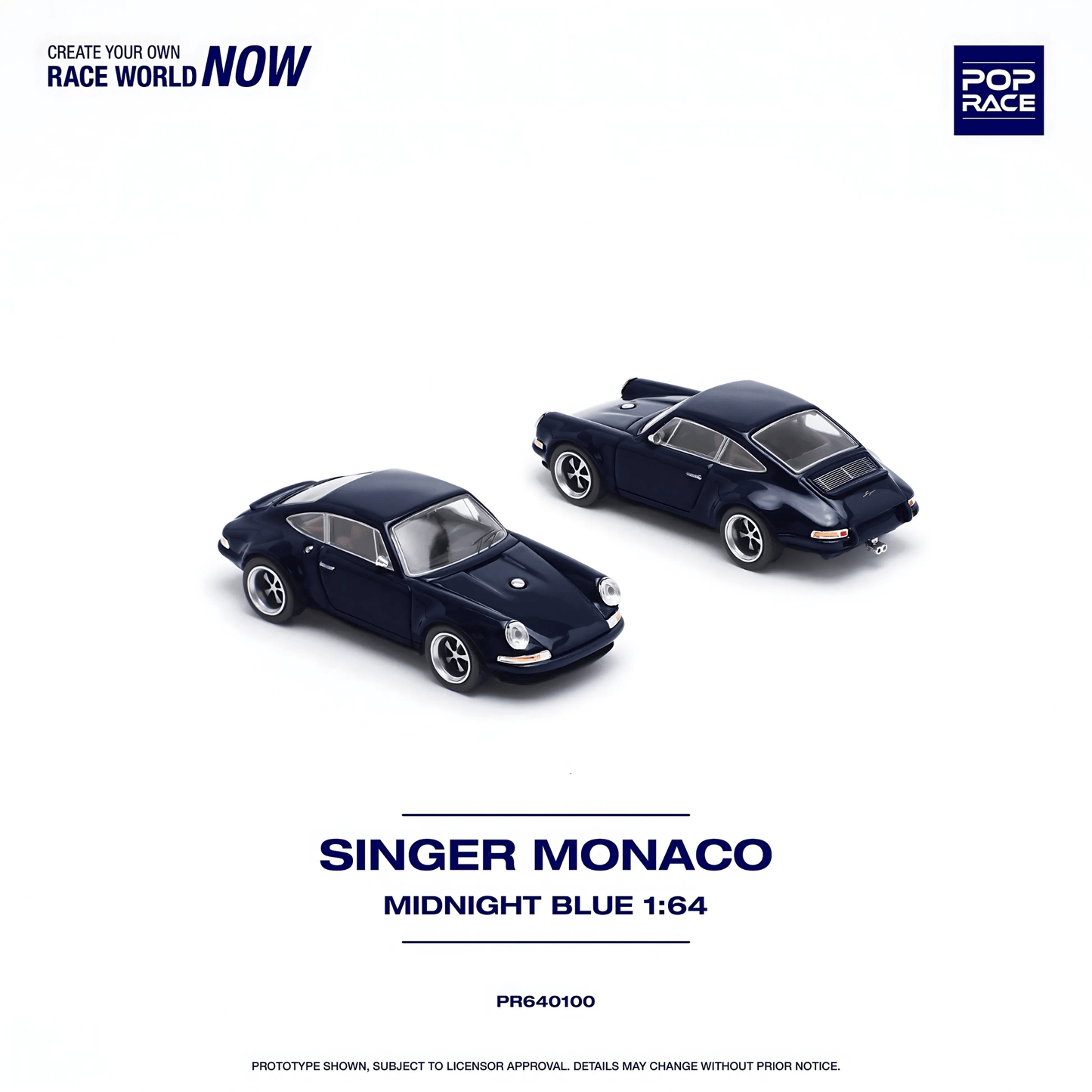 Porsche Singer Monaco Midnight Blue Pop Race 1/64 - PR640100