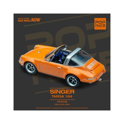 Porsche Singer Targa Orange Pop Race 1/64 - PR64-SGTA-OR01