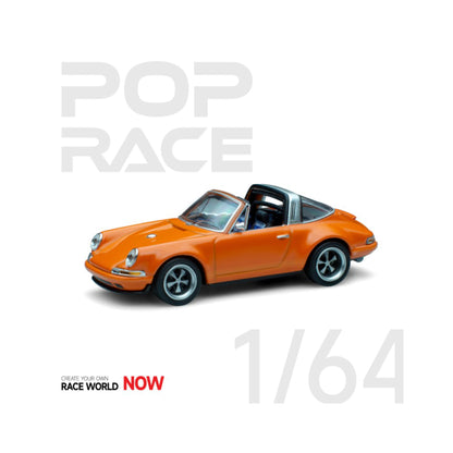 Porsche Singer Targa Orange Pop Race 1/64 - PR64-SGTA-OR01