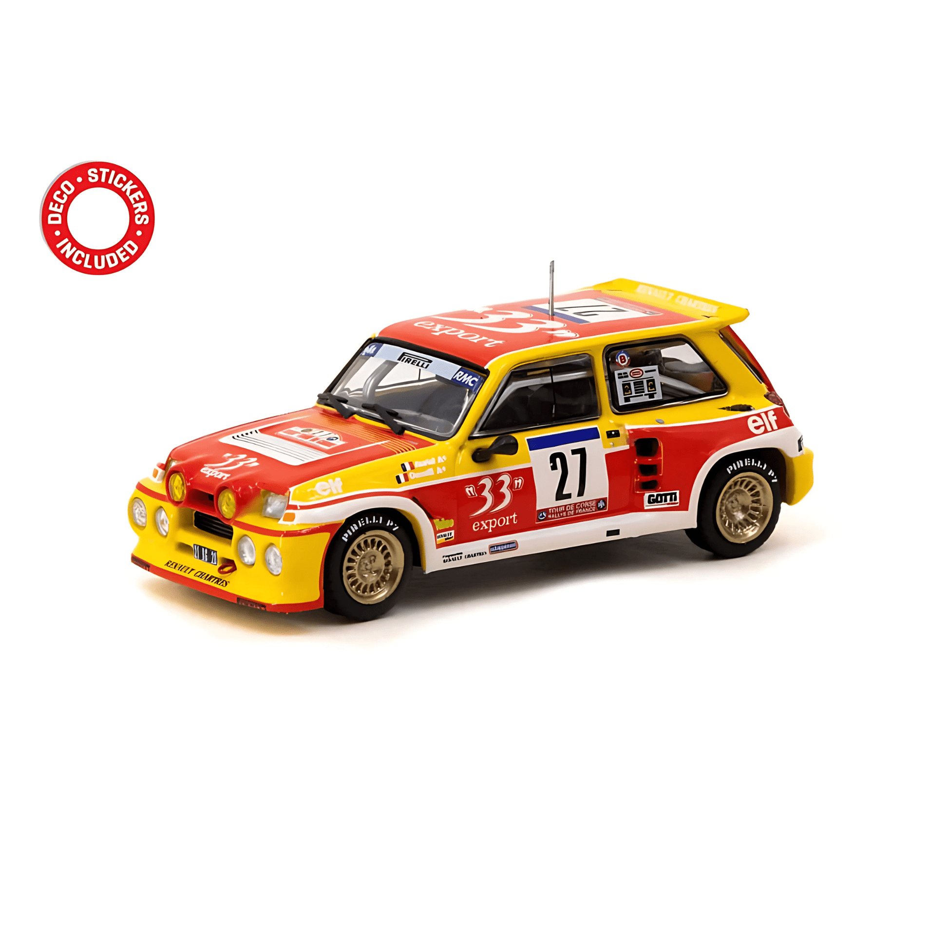 Renault 5 MAXI Turbo #27 Tour de Corse Rallye de France 1985 Tarmac Works 1/64 - T64 - TL061 - 85TDC27