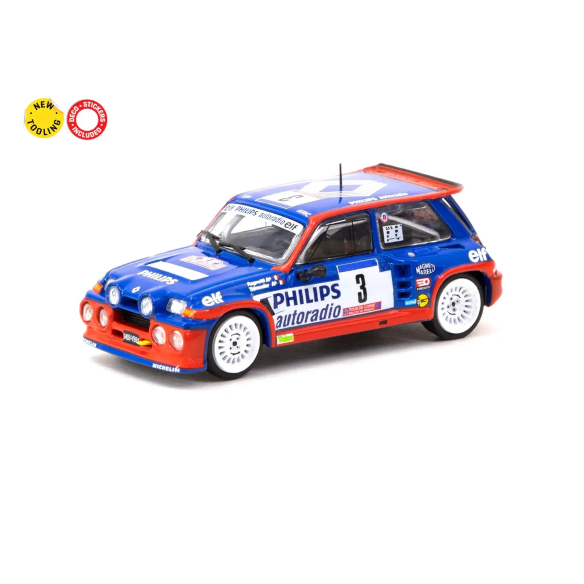 Renault 5 Maxi Turbo #3 J.Ragnotti winner Tour de Corse 1985 Tarmac Works 1/64 | Motors Miniatures